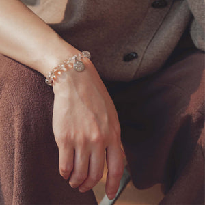Orblink Himalayan Quartz Bracelet - High Altitude Natural Crystal Beads on Wrist for Clarity
