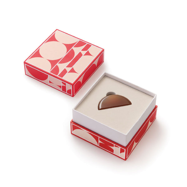 Orblink Red Carnelian Gift Box - Luxury Geometric Packaging for Healing Crystal Gift Set