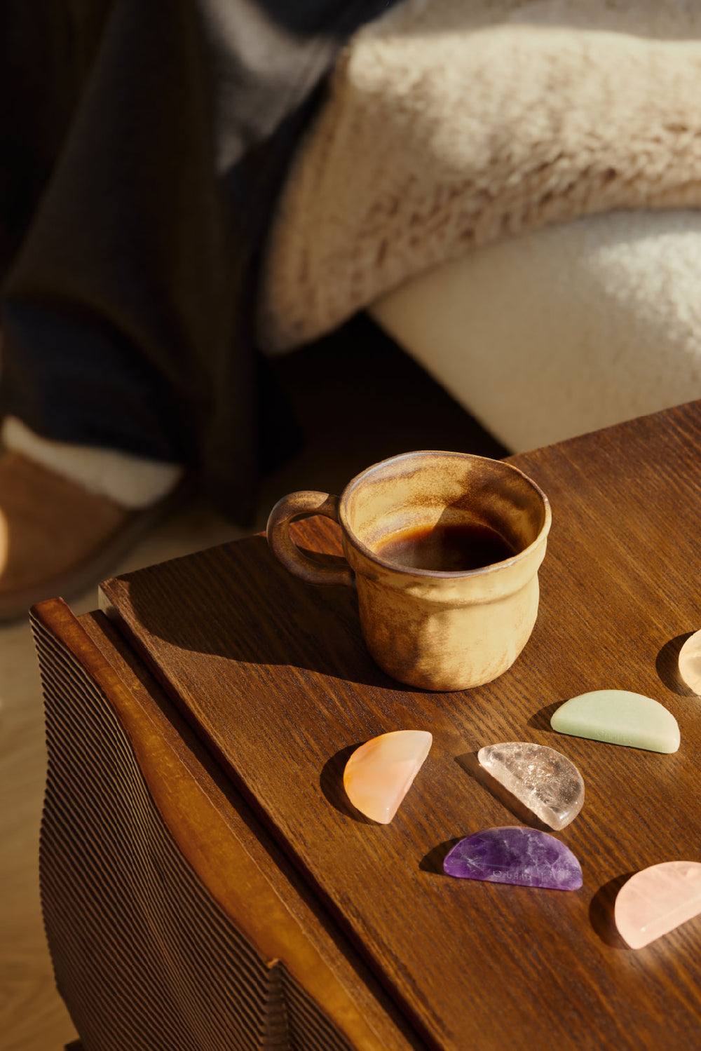 Ritual wellness object scene