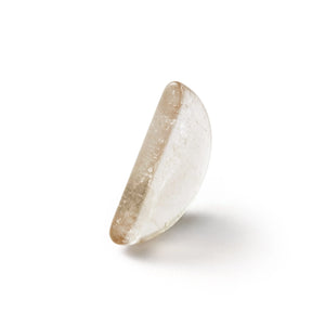 Orblink Smoky Quartz Half-Moon Crystal - Natural Healing Stone for Root Chakra & Protection