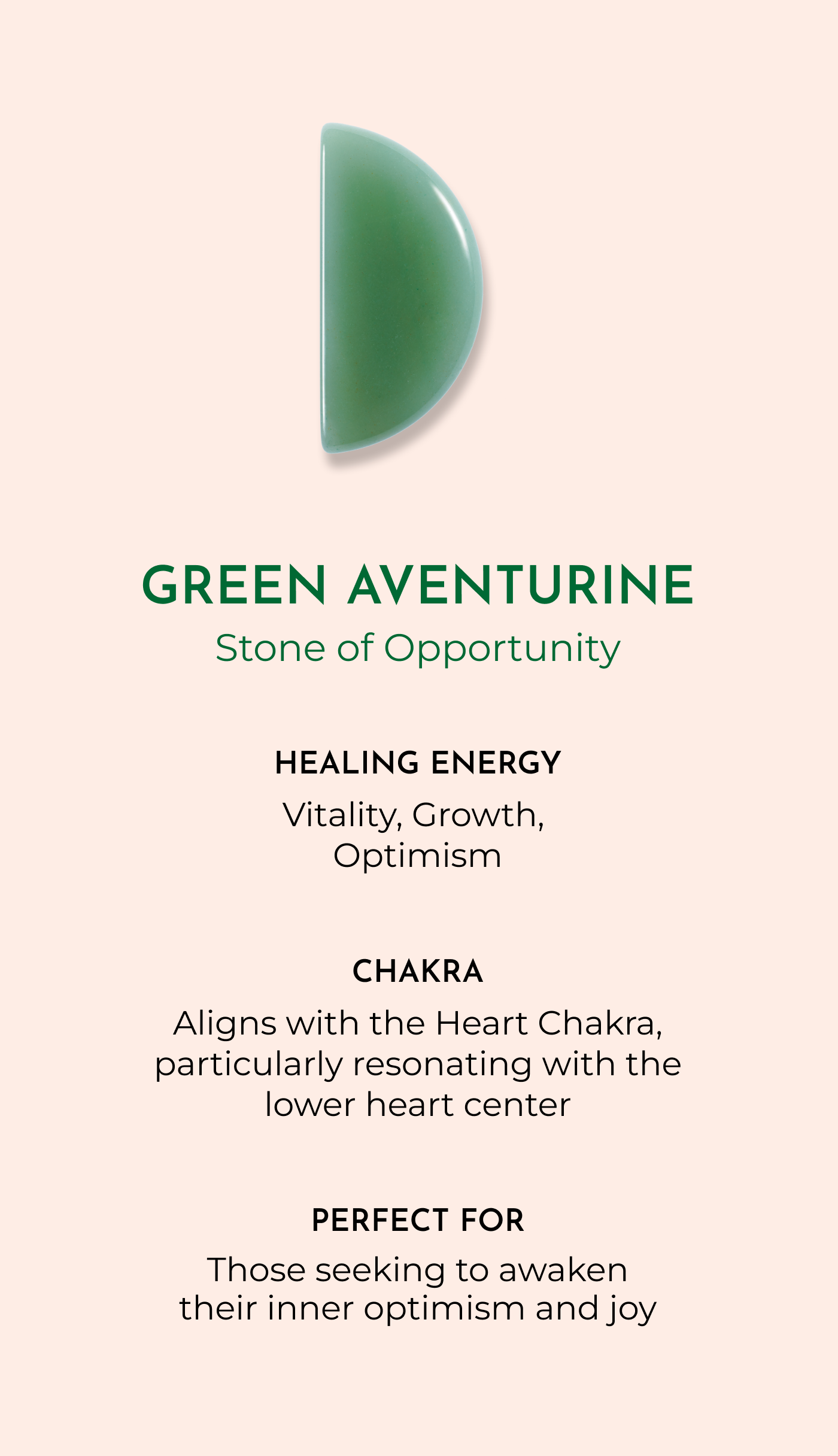 Orblink Green Aventurine Properties - Stone of Opportunity Meaning for Vitality, Growth & Heart Chakra Alignment