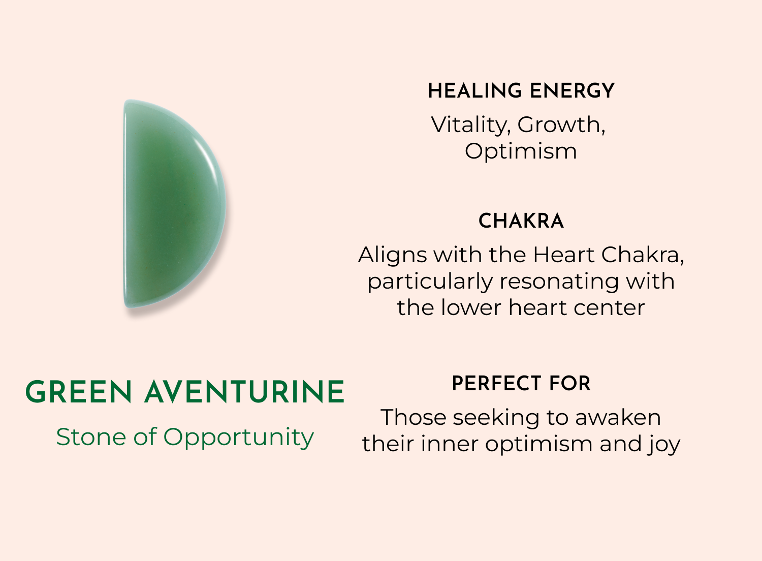 Orblink Green Aventurine Properties - Stone of Opportunity Meaning for Vitality, Growth & Heart Chakra Alignment