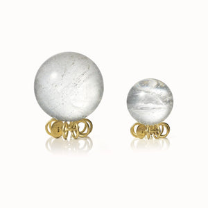 Orblink Himalayan Quartz Crystal Balls—small and large sizes for crystal healing and energy balance