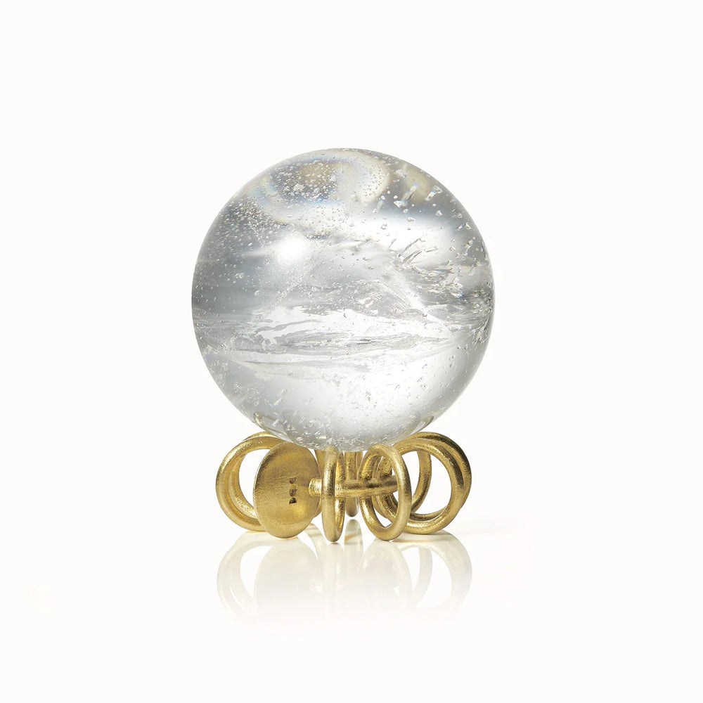 Orblink Himalayan Quartz Crystal Sphere - High Altitude Natural Stone for Clarity & Meditation