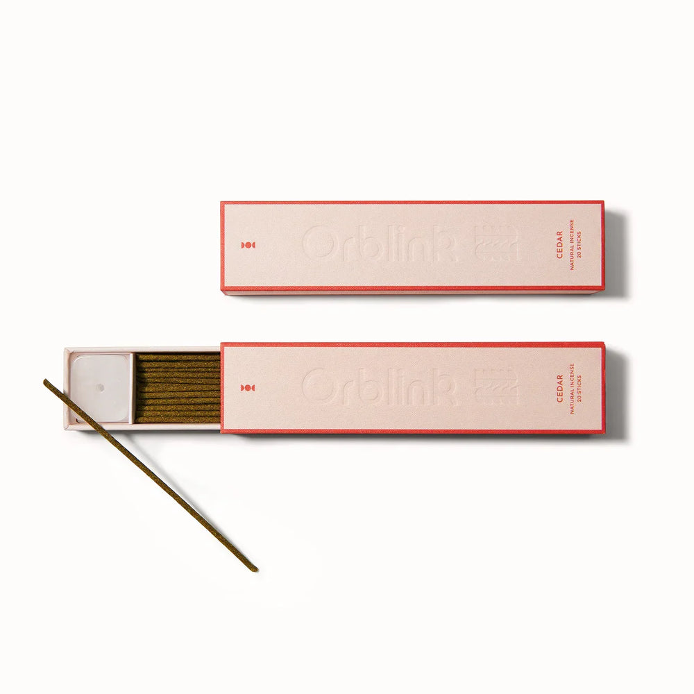 Close-up of Cedar  Natural Incense for space cleansing and grounding energy.