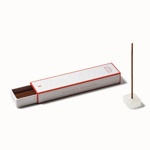 White sage incense stick holder with incense sticks 