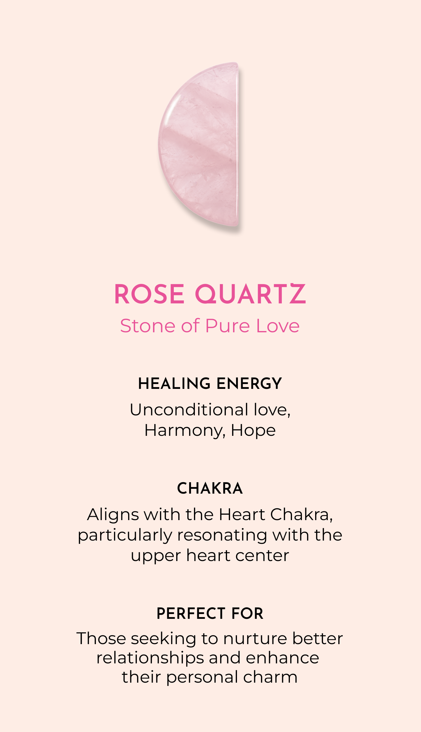 Orblink Rose Quartz Properties - Stone of Pure Love Meaning for Unconditional Love & Heart Chakra Alignment
